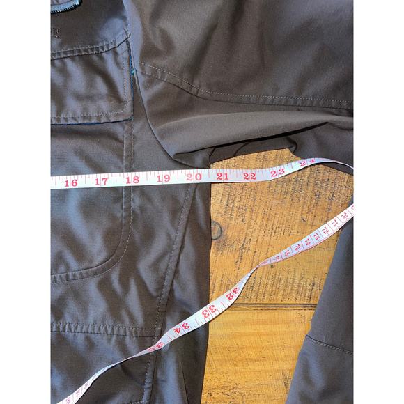 Mens‎ Eddie Bauer Brown Full Zip Hooded UPF 30 Water Repellant Jacket Pockets S - Picture 7 of 10